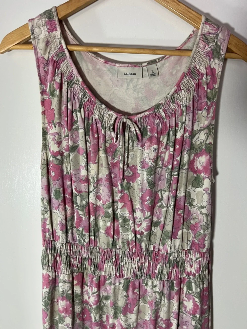 L.L. Bean Floral Sleeveless Dress size Small